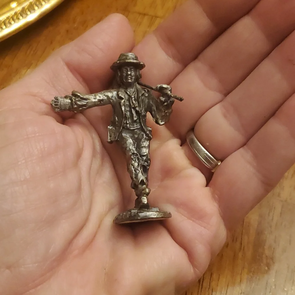 Emmett Kelly Jr. Pewter Hobo Clown Figurine 2.5in - Picture 4 of 4